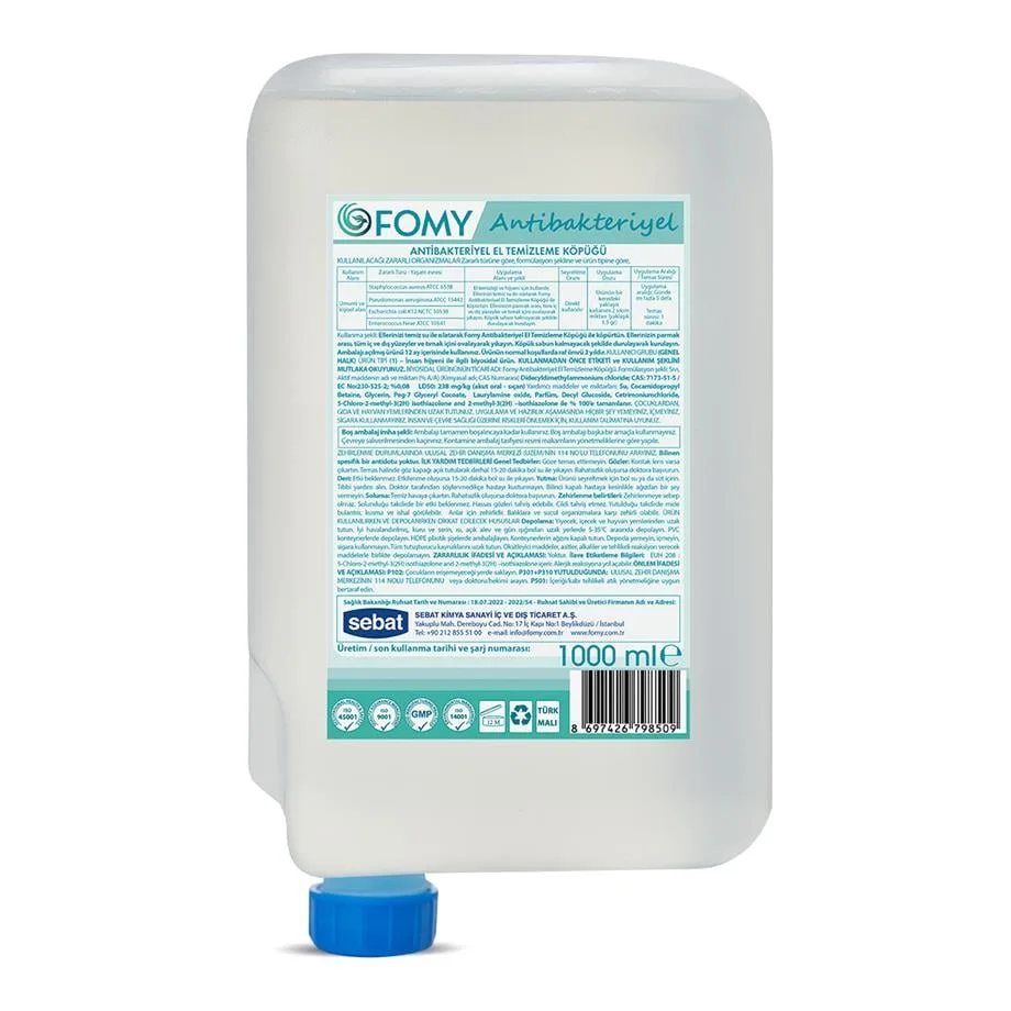 Tadem Temizlik - FOMY ANTİBAKTERİYEL KARTUŞ 1000 ML
