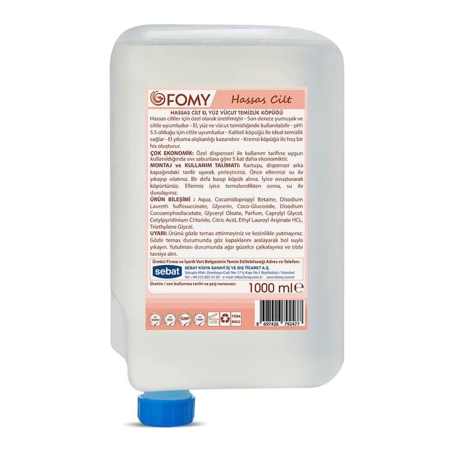 Tadem Temizlik - FOMY HASSAS CİLT 1000 ML