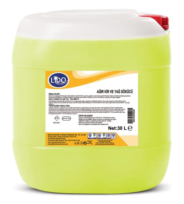 Tadem Temizlik - LİDO AĞIR KİR YAĞ SÖKÜCÜ 30 KG