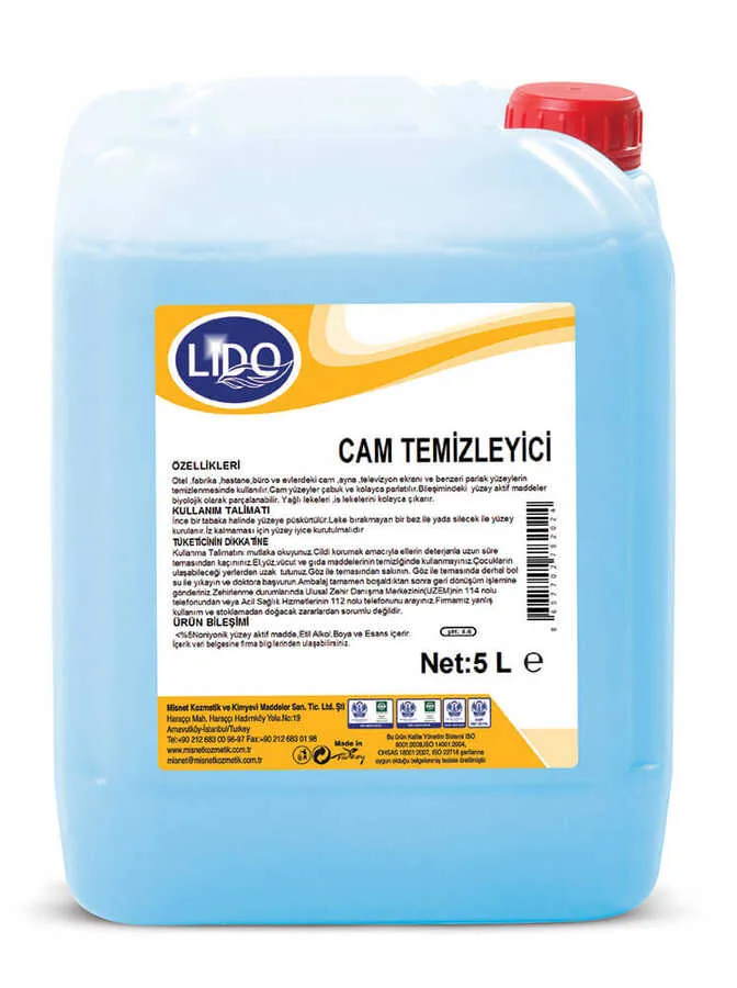 Tadem Temizlik - LİDO CAM SİL 5 LT
