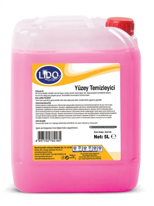 Tadem Temizlik - LİDO YÜZEY TEMİZLEYİCİ 5 LT