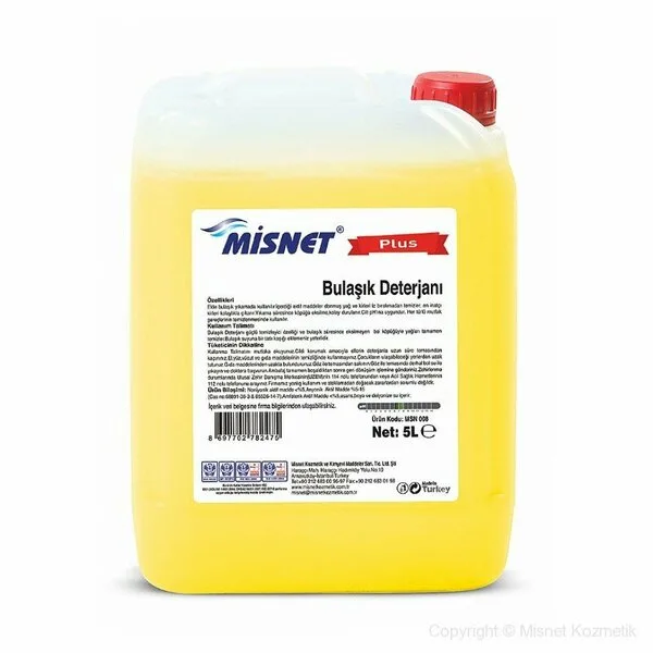 Tadem Temizlik - MİSNET PLUS ELDE BULAŞIK DETERJANI 5 LT