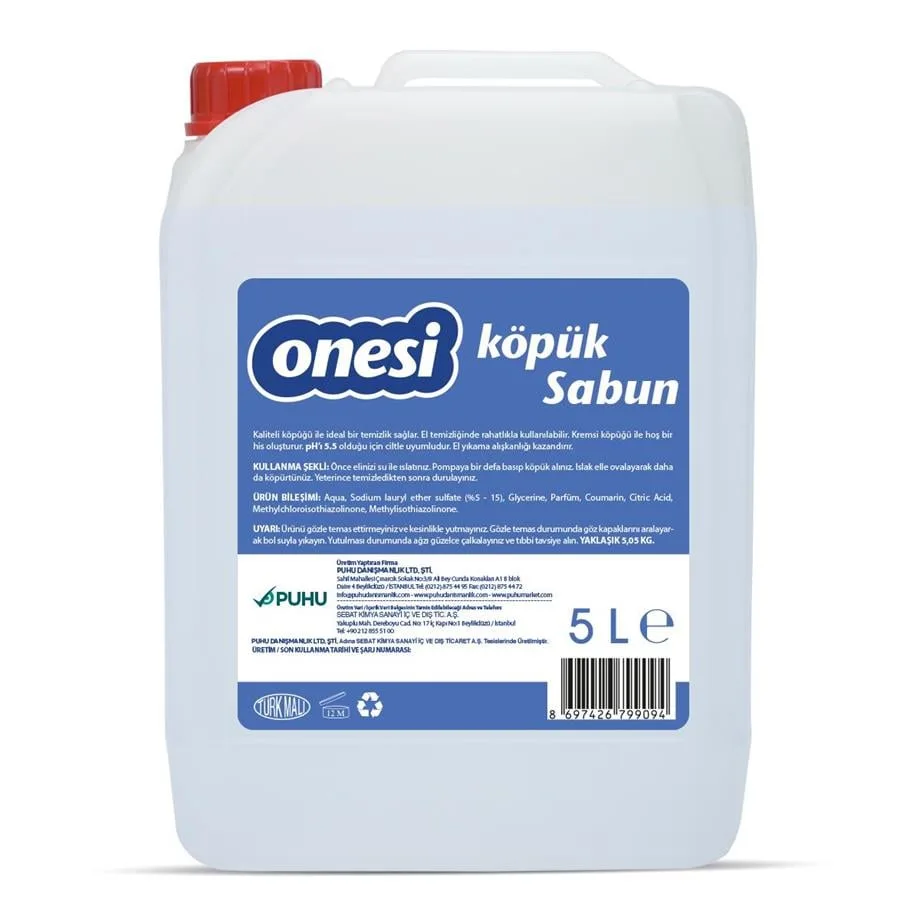 Tadem Temizlik - ONESİ KÖPÜK SABUN 5 LT